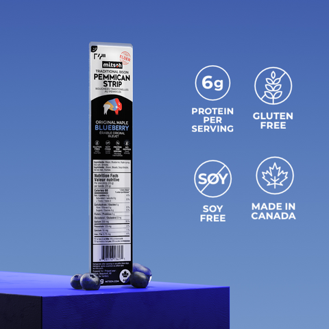 Lanières de pemmican - Édition limitée Érable Myrtille (sans poivre)