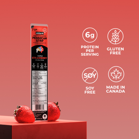 Bandes de pemmican - Édition limitée Érable Fraise