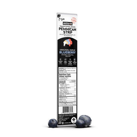 Pemmican Strips - Limited Edition Maple Blueberry (No Pepper)