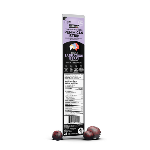 Pemmican Strips - Maple Saskatoon Berry