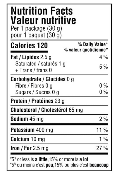 Dry Bison Meat 30g