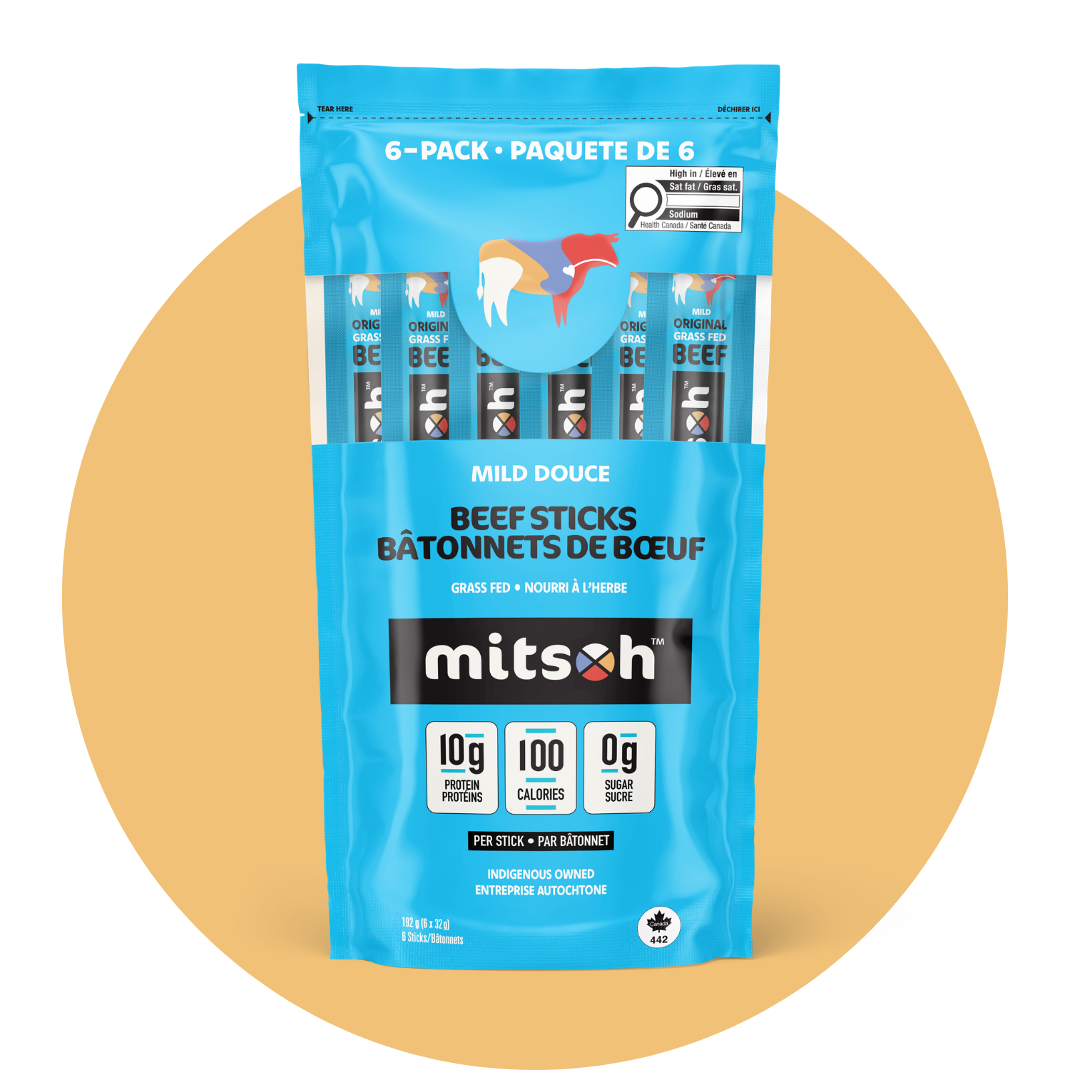 Mild Original Grass-Fed Beef Sticks
